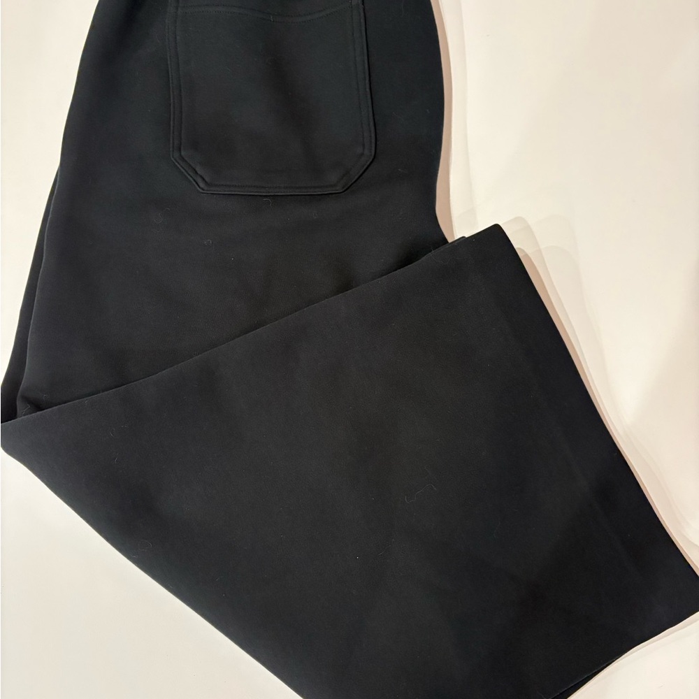 Banana Republic Factory  Black Cropped Wide Leg Joggers Size XL